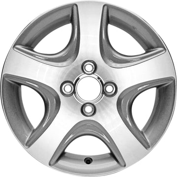 New Set of 4 15" 2004-2005 Honda Civic Reproduction Alloy Wheels - Machine Grey - 63868