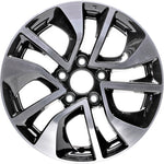 New Set of 4 Black Reproduction 2.75" Center Caps for Alloy Wheels from 2013-2015 Honda Civic - Factory Wheel Replacement