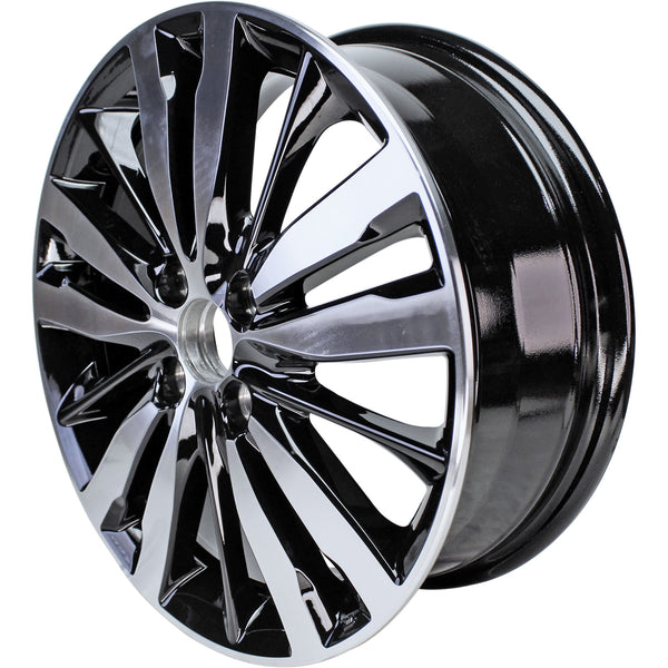 New 16" 2015-2020 Honda Fit Machined and Black Replacement Alloy Wheel - 64073 - Factory Wheel Replacement