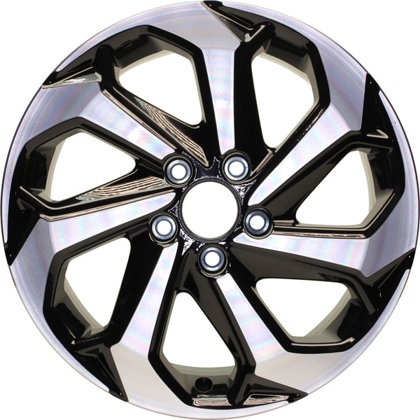 New Set of 4 Black Reproduction 2.75" Center Caps for Alloy Wheels from 2016-2017 Honda Accord - Factory Wheel Replacement