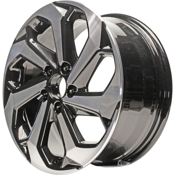 New 17" 2016-2017 Honda Accord Replacement Black Machined Alloy Wheel - 64080 - Factory Wheel Replacement