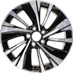New Set of 4 Black Reproduction 2.75" Center Caps for Alloy Wheels from 2016-2017 Honda Accord - Factory Wheel Replacement
