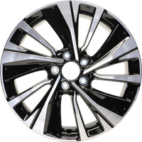 New Set of 4 Black Reproduction 2.75" Center Caps for Alloy Wheels from 2016-2017 Honda Accord - Factory Wheel Replacement