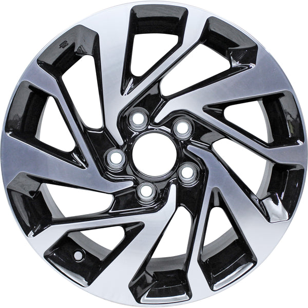New 16" 2016-2020 Honda Civic Machine Black Replacement Alloy Wheel