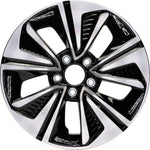 New Set of 4 Black Reproduction 2.75" Center Caps for Alloy Wheels from 2017-2021 Honda Civic - Factory Wheel Replacement
