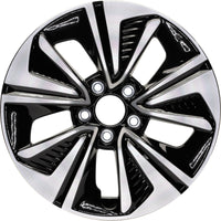 New Set of 4 Black Reproduction 2.75" Center Caps for Alloy Wheels from 2017-2021 Honda Civic - Factory Wheel Replacement