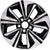 New Set of 4 Black Reproduction 2.75" Center Caps for Alloy Wheels from 2017-2021 Honda Civic - Factory Wheel Replacement