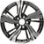 New Set of 4 Black Reproduction 2.75" Center Caps for Alloy Wheels from 2017-2021 Honda Civic - Factory Wheel Replacement