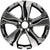 New Set of 4 Black Reproduction 2.75" Center Caps for Alloy Wheels from 2017-2020 Honda CR-V - Factory Wheel Replacement