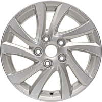 New 16" 2012-2013 Mazda 3 Silver Replacement Alloy Wheel - 64946 - Factory Wheel Replacement