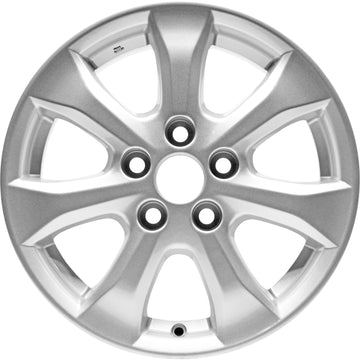 New 16" 2007-2011 Toyota Camry Replacement 7 Spoke Silver Alloy Wheel - 69495