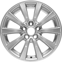 New Set of 4 17x8" Lexus IS250/IS350 Silver Reproduction Alloy Wheels - 74188 - Factory Wheel Replacement