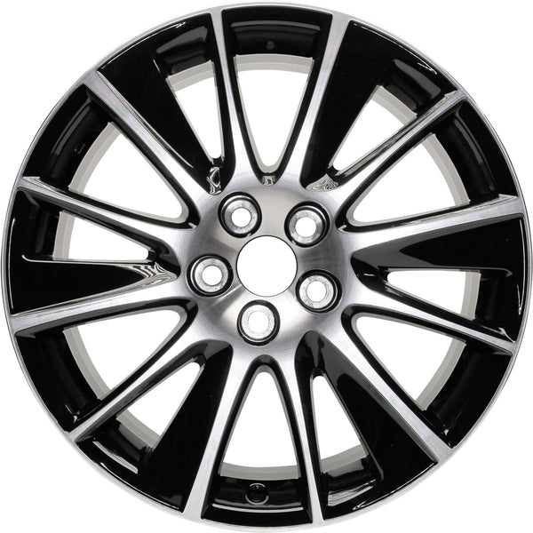 19" 2017-2019 Toyota Highlander SE Machined and Black Replacement Alloy Wheel