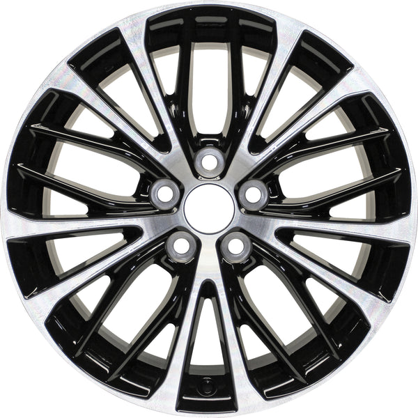 18" 2018-2020 Toyota Camry SE Machine Black Replacement Alloy Wheel