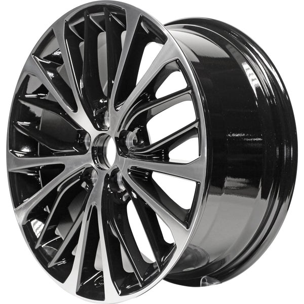 18" 2018-2020 Toyota Camry SE Machine Black Replacement Alloy Wheel