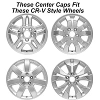 New Reproduction Silver Center Cap for Many Honda Alloy Wheels - 2.75" Diameter - Factory Wheel Replacement