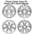 New Reproduction Silver Center Cap for Many Honda Alloy Wheels - 2.75" Diameter - Factory Wheel Replacement