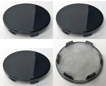 New Set of 4 Black Reproduction 2.75" Center Caps for Alloy Wheels from 2013-2015 Honda Civic