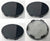 Set of 4 Black Reproduction 2.75" Center Caps for Honda Alloy Wheels