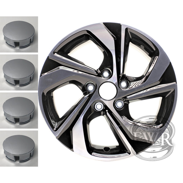 New Set of 4 Reproduction Center Caps for 16