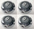 New Reproduction Set of 4 Center Caps for Ford Explorer 3450 Alloy Wheels - BC-551JU85 - Factory Wheel Replacement