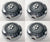 New Reproduction Set of 4 Center Caps for Ford Explorer 3450 Alloy Wheels - BC-551JU85 - Factory Wheel Replacement