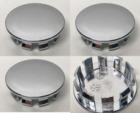 New Set of 4 Chrome Reproduction 2.185" Center Caps for Alloy Wheels from 2008-2012 Chevy Malibu - Factory Wheel Replacement
