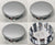 New Set of 4 Chrome Reproduction 2.185" Center Caps for Alloy Wheels from 2008-2012 Chevy Malibu - Factory Wheel Replacement