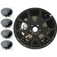 New Reproduction Set of 4 Center Caps for Dodge Journey Black Alloy Wheels - BC-C-1270U45 - Factory Wheel Replacement