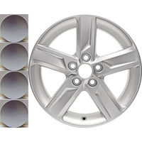 New Reproduction Set of 4 Center Caps for Toyota Camry Alloy Wheels - BC-P001U20 - Factory Wheel Replacement