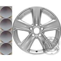 New Reproduction Set of 4 Center Caps for Toyota RAV4 Alloy Wheels - BC-P001U20 - Factory Wheel Replacement
