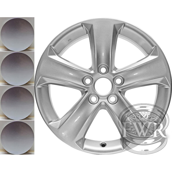 New Reproduction Set of 4 Center Caps for Toyota RAV4 Alloy Wheels - BC-P001U20 - Factory Wheel Replacement