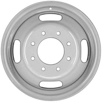 New 16" 2001-2007 GMC Sierra 3500 DRW Silver Replacement Dually Steel Wheel - Factory Wheel Replacement