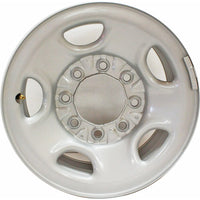 Used 16" 1999-2010 Chevrolet Silverado 2500 Factory Silver Steel Wheel - 5195 - Factory Wheel Replacement