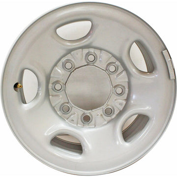 Used 16" 1999-2010 GMC Sierra 3500 SRW Factory Silver Steel Wheel - 5195