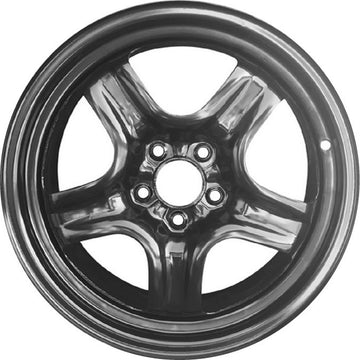 New 17" 2008-2012 Chevrolet Malibu Black Replacement Steel Wheel - 8075