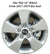 Used Factory OEM KIA Center Cap 2.25" Diameter Black and Chrome 52960-3W200, 52960-2T500, 52960-4C700 - Factory Wheel Replacement