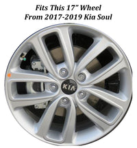 Used Factory OEM KIA Center Cap 2.25" Diameter Black and Chrome 52960-3W200, 52960-2T500, 52960-4C700 - Factory Wheel Replacement