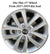 Used Factory OEM KIA Center Cap 2.25" Diameter Black and Chrome 52960-3W200, 52960-2T500, 52960-4C700 - Factory Wheel Replacement