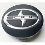 Used Factory OEM 2016 Scion iA Center Cap 2" Diameter Black and Chrome 42603-WB002, DE8C-37190, K3161, 75181 - Factory Wheel Replacement