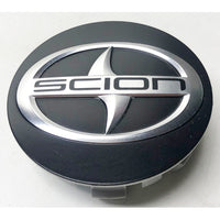 Used Factory OEM 2016 Scion iA Center Cap 2" Diameter Black and Chrome 42603-WB002, DE8C-37190, K3161, 75181 - Factory Wheel Replacement