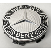 Used Factory OEM Mercedes Benz Button Center Cap 2.875" Diameter 171-400-01-25 - Factory Wheel Replacement